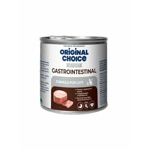 Влажный корм для кошек Original Choice Vetdiet Gastrointestinal профилактика ЖКТ, упаковка 6шт х 240гр