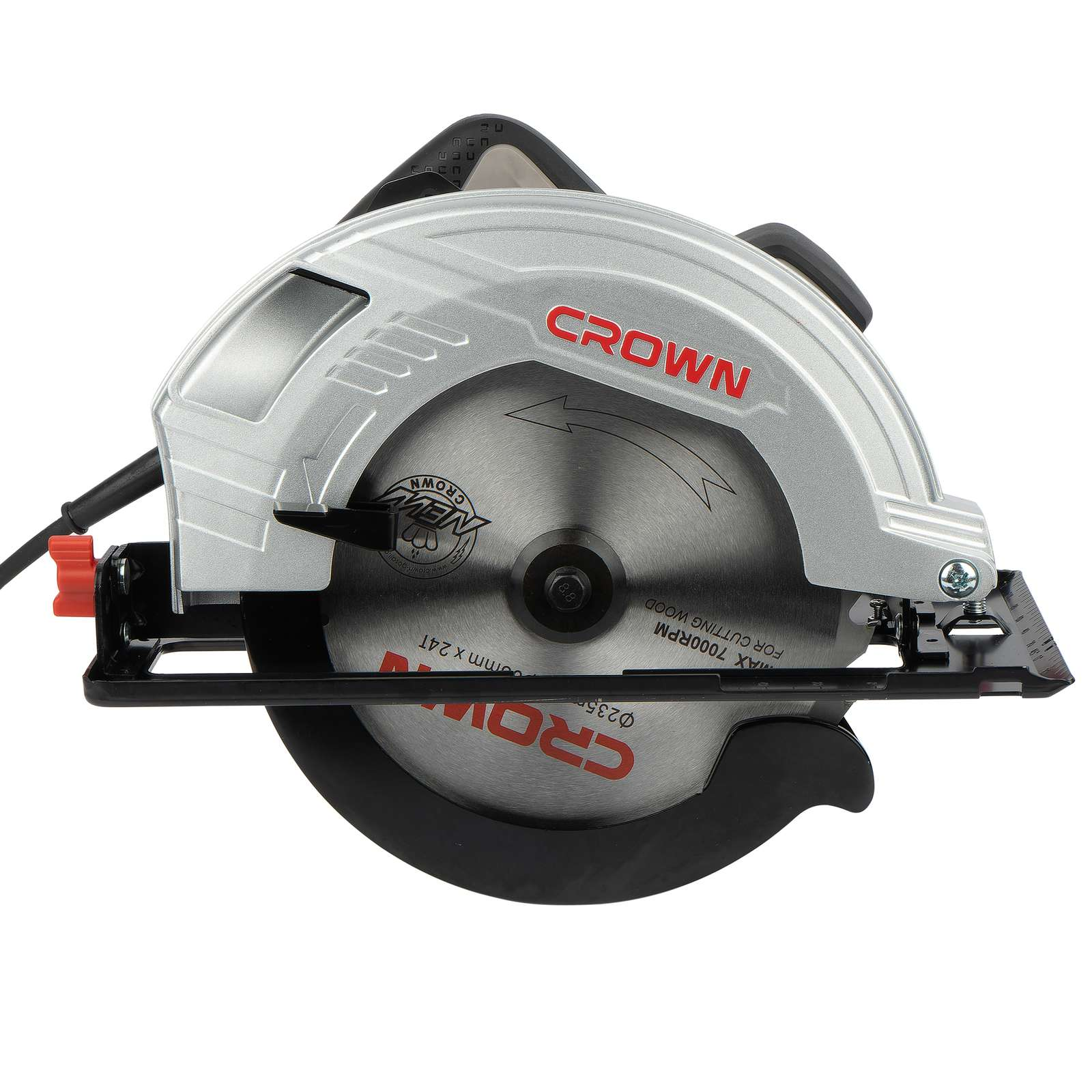 Пила дисковая CROWN CT15210-235, диаметр диска 235 мм, мощность 2000 Вт — фото 1