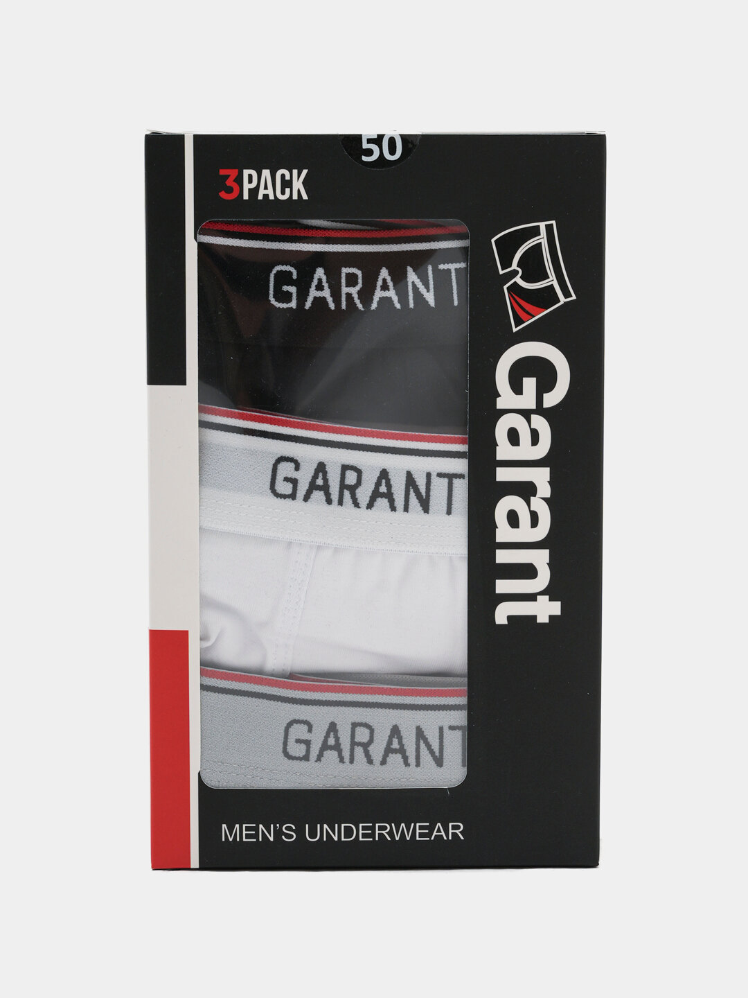 Трусы Garant, размер 48, черный/белый/серый