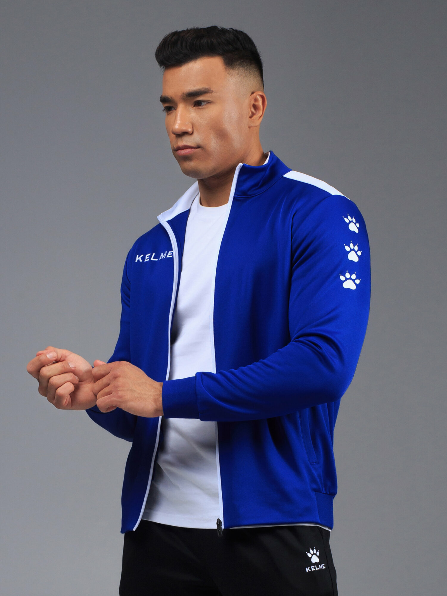 Костюм спортивный Kelme Tracksuit размер 3XL синий/черный