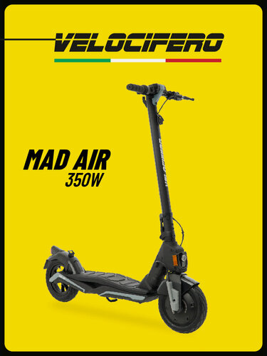 Изображение товара Электросамокат MAD AIR 10.4Ah серый, легкий 16 кг, компактный и мобильный