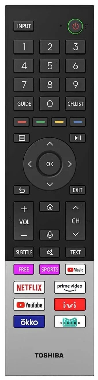 Телевизор Toshiba 55" VIDAA U5, OLED, 1080 HD, Android, Dolby Atmos — фото 1