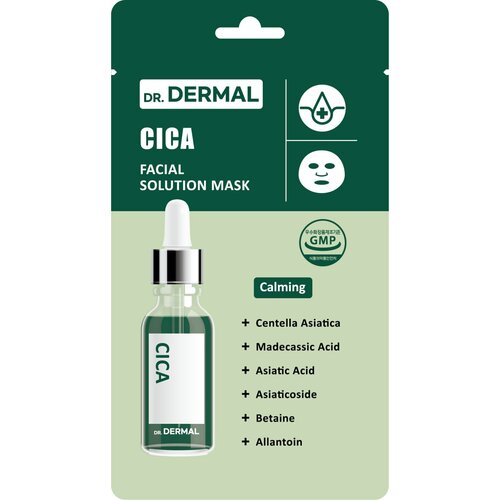 Dr.dermal FACIAL SOLUTION Маска для лица Cica, с центеллой, 25 мл