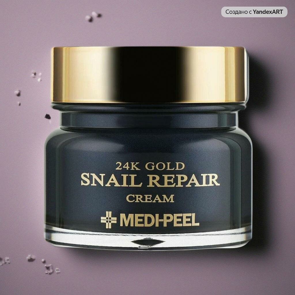 MEDI-PEEL 24K Gold Snail Cream разглаживающий крем для лица с золотом и муцином улитки, 50 мл