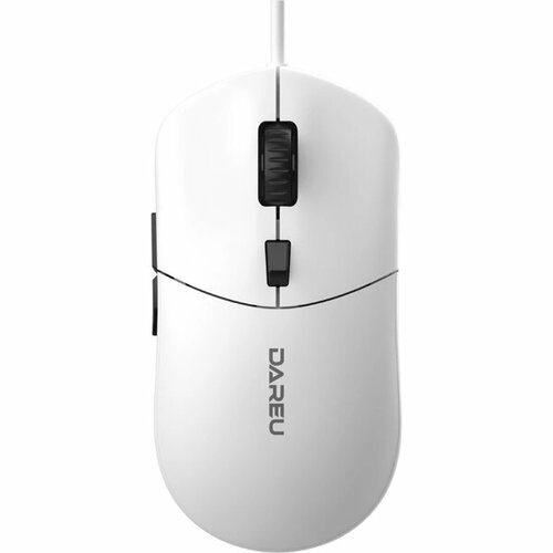 Мышь проводная Dareu LM121 White белый DPI 800160024006400 подсветка RGB размер 116x35x60мм 18м 122600₽