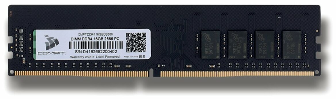 Модуль памяти Compit DDR4 - 16 ГБ, DIMM, 2666 МГц, 1,2 В