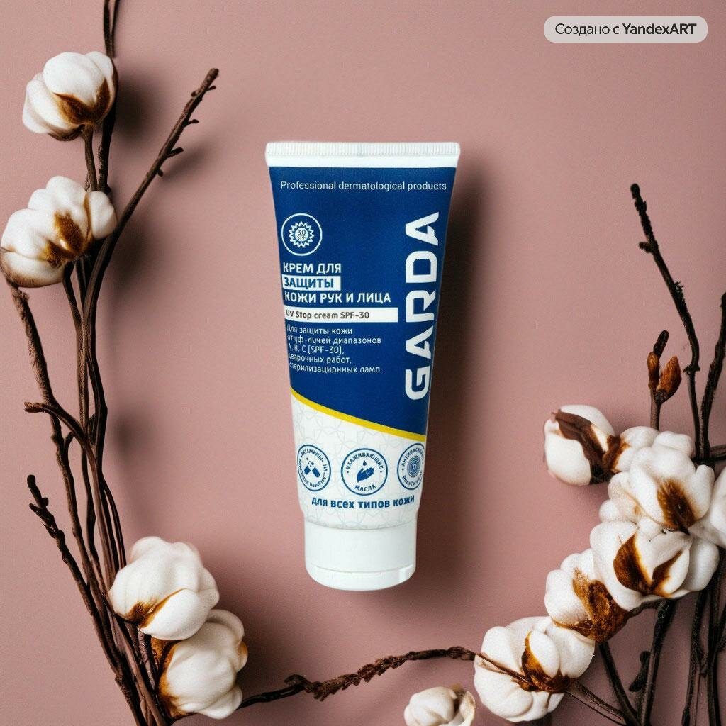 Крем для защиты кожи рук и лица Garda Standart UV Stop cream SPG-30, 100 мл