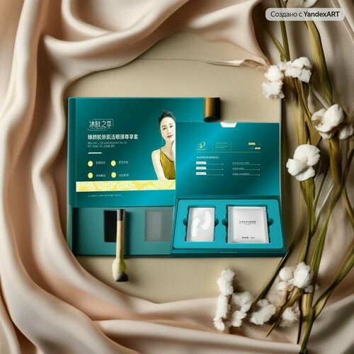 Сублимированные лифтинг патчи против мимических морщин и темных кругов под глазами на основе пептида змеиного яда, 4+4 пары