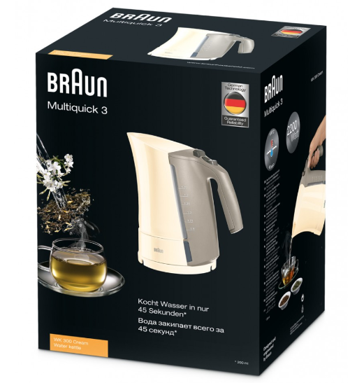 Электрический чайник Braun WK 300 Cream