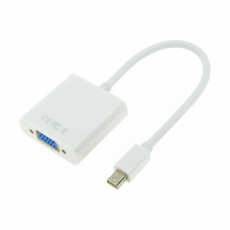 Переходник (адаптер) Mini DisplayPort-VGA, белый