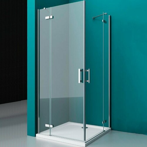 Душевой уголок BelBagno KRAFT-A-22-120-C-Cr, стекло Прозрачное душевой уголок belbagno kraft 120х120 kraft a 22 120 c cr профиль хром стекло прозрачное