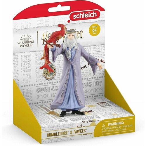 Schleich Harry Potter 42637 Альбус Дамблдор и Птица Феникс гибемот мягкая игрушка harry potter альбус дамблдор