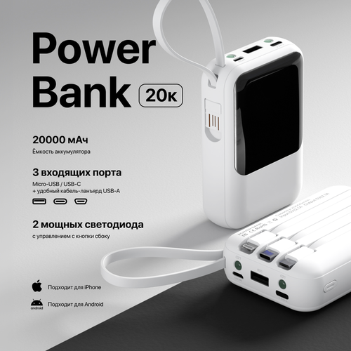 Внешний аккумулятор PowerBank на 20000 mAh 290000₽