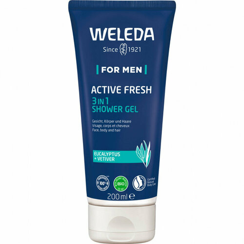 weleda облепиховый тонизирующий гель для душа 200 мл weleda облепиховая линия Мужской активный гель для душа Weleda 200 мл