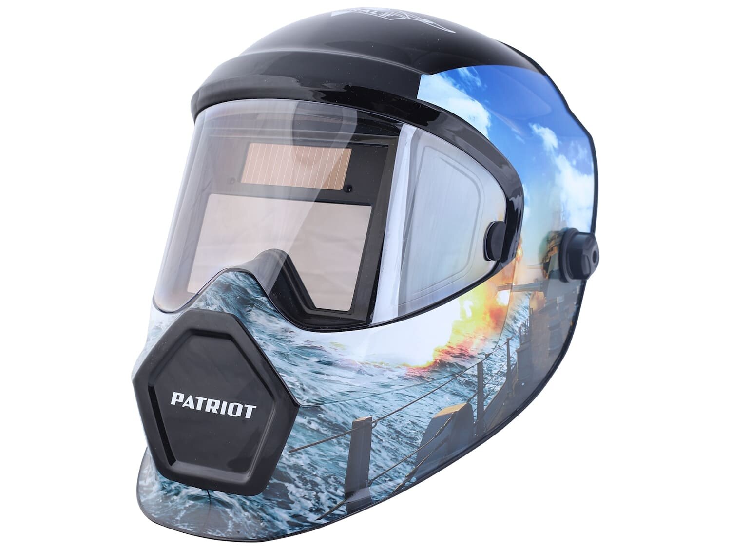 Сварочная маска хамелеон Patriot WH 600E (110x60 мм)