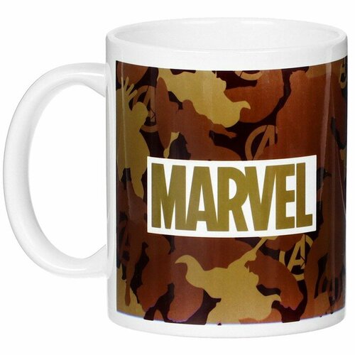 Кружка сублимация Настоящему герою Marvel 350 мл 642₽