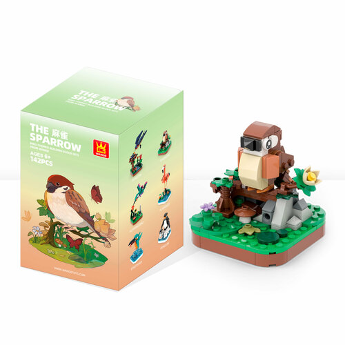 Конструктор Wange Воробей 142 дет деталей пластик легосовместимый 329₽