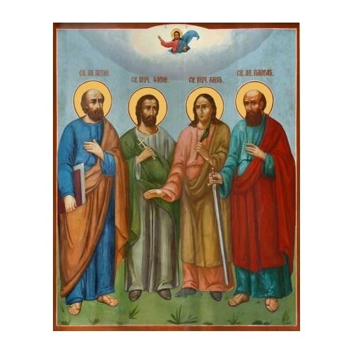 Икона петр и павел Апостолы, флор и лавр Мученики икона мученики флор и лавр размер 15х18