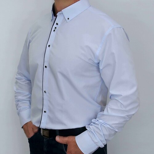 фото Рубашка platin, размер 2xl, голубой