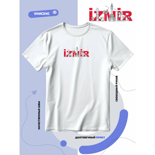 фото Футболка памятники архитектуры izmir-измир, размер 4xl, белый smail-p