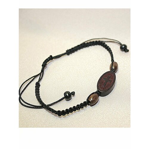 Плетеный браслет Образ, 1 шт., размер one size, черный