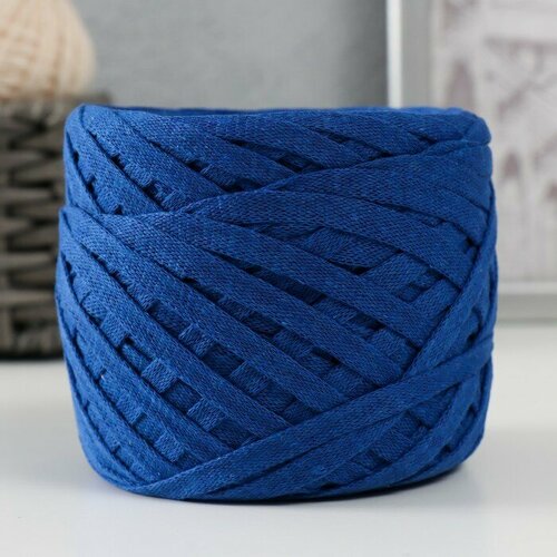 Трикотажная пряжа Риббон 85м1705 гр Сапфир 575₽