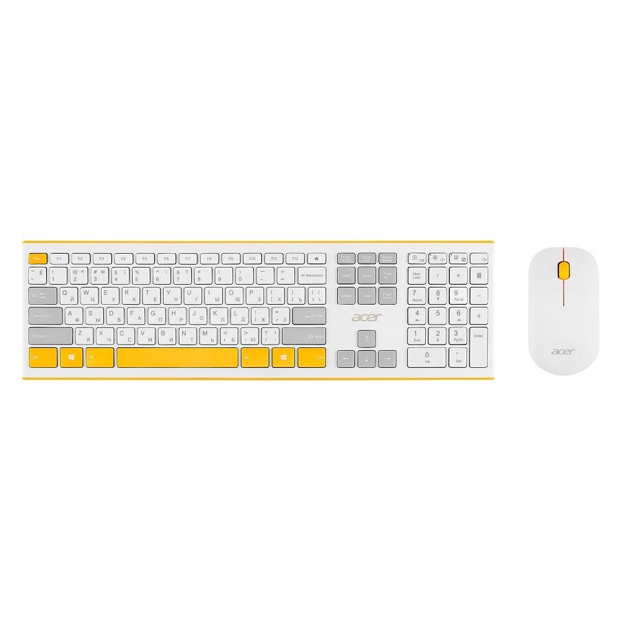Клавиатура + мышь Acer OCC200 , USB беспроводная slim Multimedia (ZL. ACCEE.002) (Р)