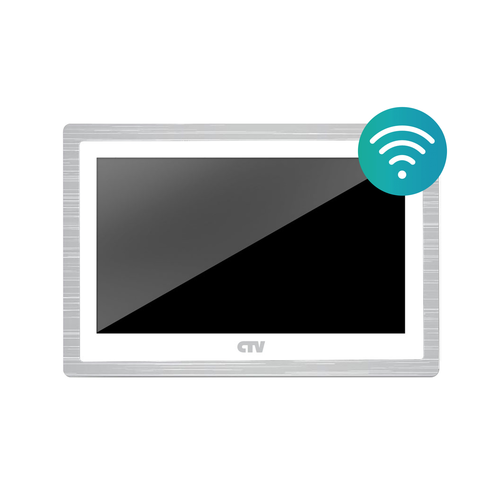 CTV-M5102 белый Монитор видеодомофона с 10 сенсорным дисплеем, поддержкой формата AHD и записью в Full HD