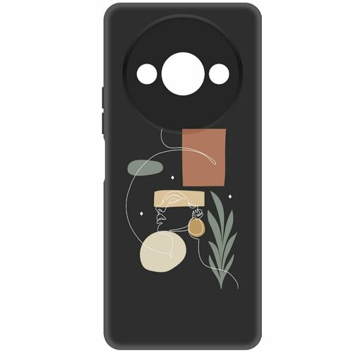 Чехол-накладка Krutoff Soft Case Элегантность для Xiaomi Redmi A3 черный чехол накладка krutoff soft case элегантность для xiaomi 13 lite черный