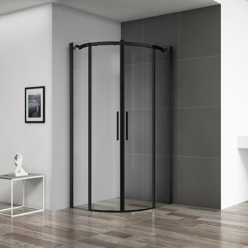 Душевой уголок BelBagno Acqua 90x90 R-2-90-C-NERO душевой уголок belbagno acqua a1 ah1 120x90 см прозрачное стекло acqua ah 1 120 90 c cr