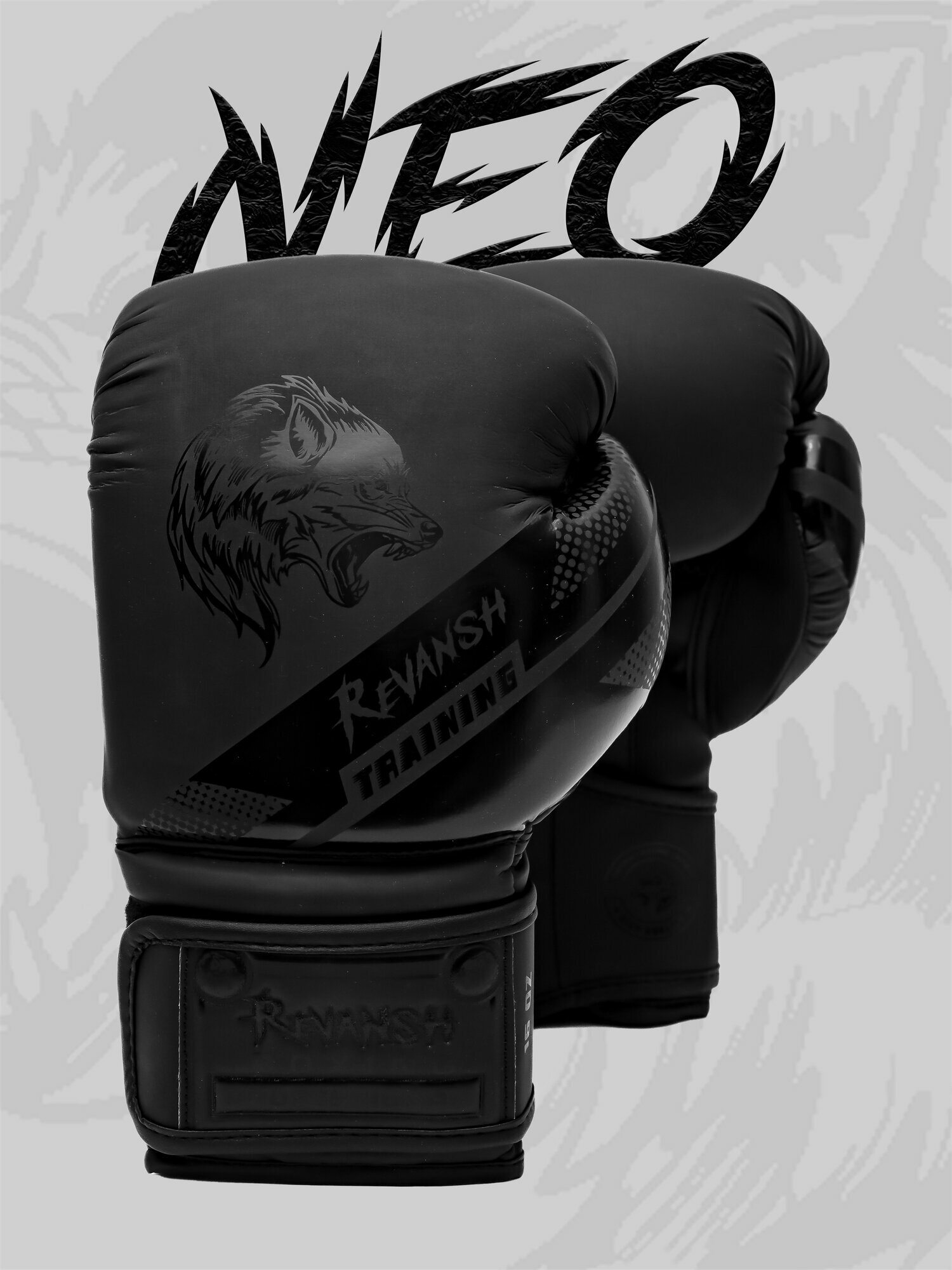Боксерские перчатки Revansh Neo Matte Wolf, искусственная кожа