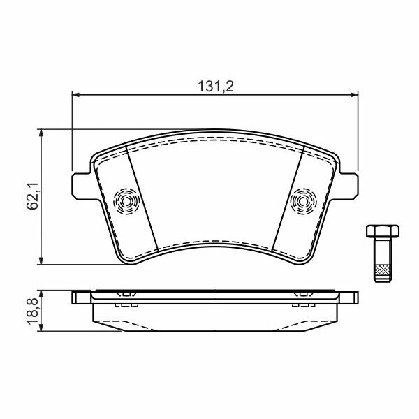Тормозные колодки Bosch - фото №13