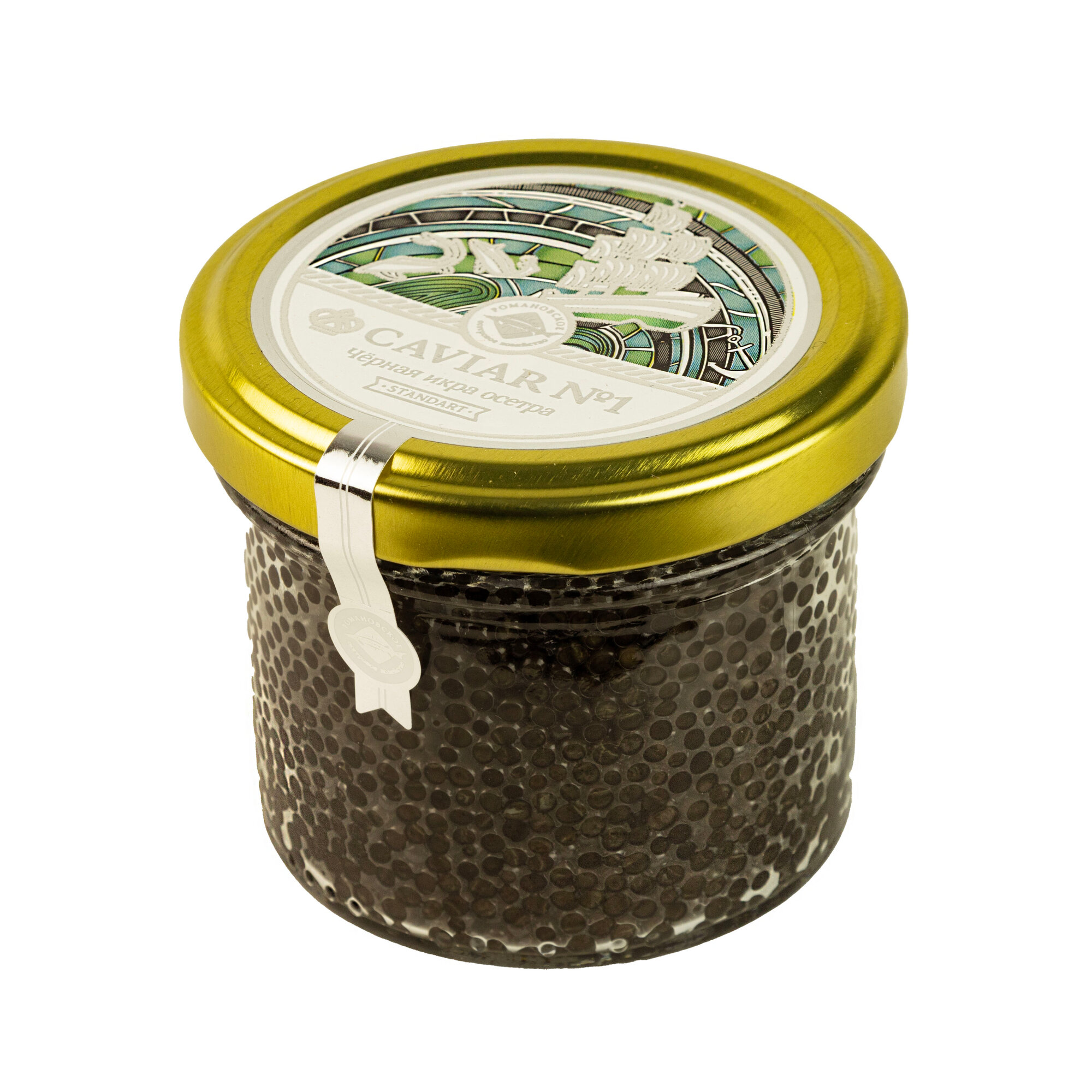 Черная икра осетровых Caviar забойная Standart 200 гр