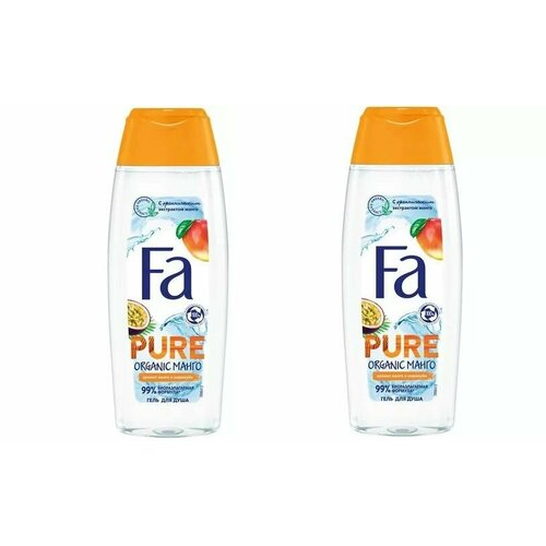 Fa Гель для душа Pure Freshness Organic, манго, 250 мл, 2 шт