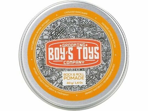 Помада для волос сильной фиксации Boys Toys Rock & Roll Pomade