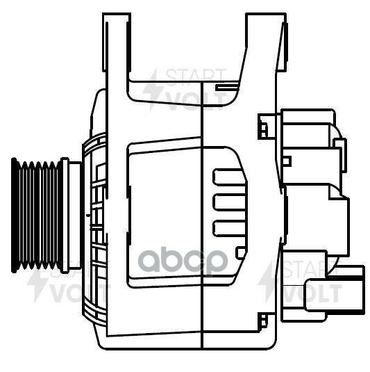 Генератор для автомобилей Renault Megane II (02-) 1.4i/1.6i 110A StartVolt - фото №9