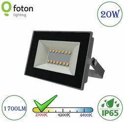 Светодиодный прожектор Серый FL-LED Light-PAD Foton Lighting 20W 2700K IP65 1700Lm