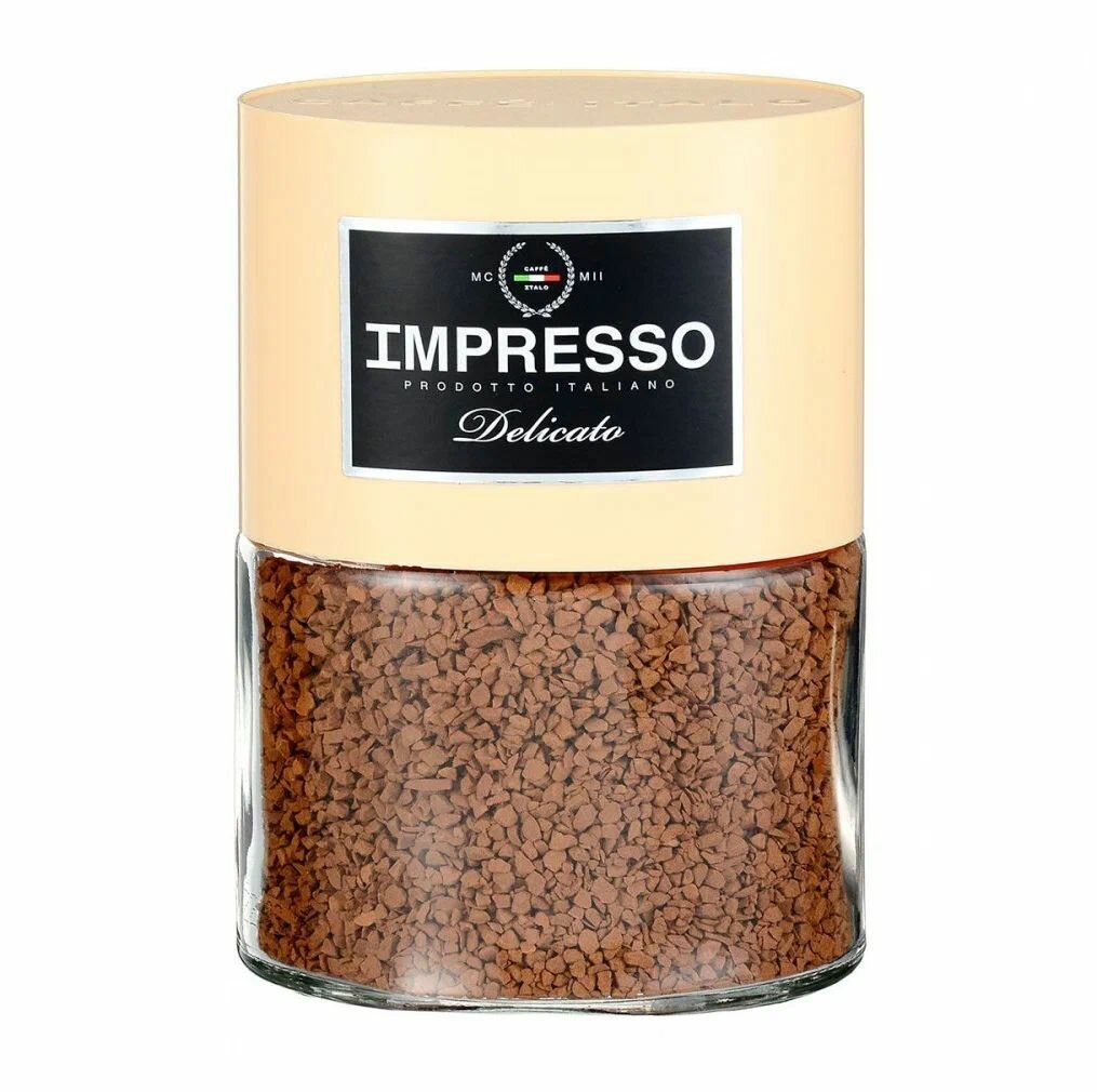 IMPRESSO Delicato Кофе Растворимый с добвалением молока 100г