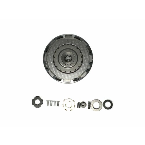 Сцепление в сборе YX125, YX140, ZS125, 153FMI, 154FMI 125 см3, 1P56FMJ 140 см3 усиленное 3-х дисковое