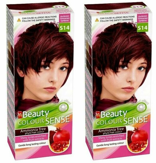 MISS MAGIC Краска для волос, MM Beauty Color Sense, тон S14 Спелая вишня, 2 шт