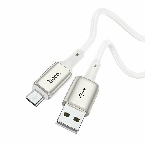 Кабель USB 2.4A (microUSB) 1м HOCO X66 Белый кабель hoco x66 howdy microusb белый