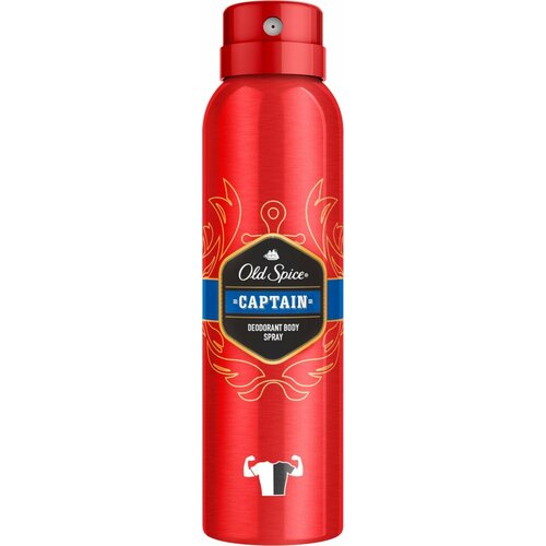 подарочный набор уход за телом old spice captain 3 шт Дезодорант-спрей мужской OLD SPICE Captain, 150мл, Великобритания, 150 мл