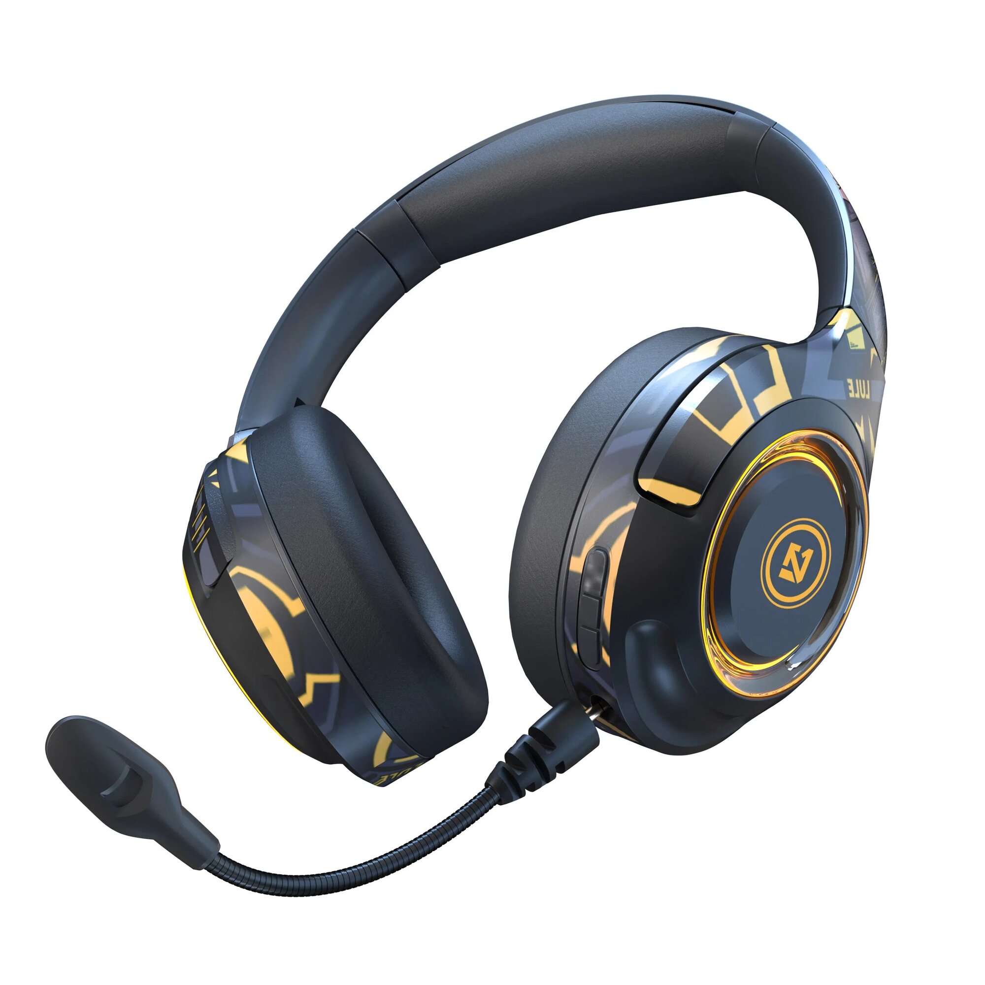 Беспроводная игровая гарнитура Hand Painting Wireless Gaming Headsets, чёрный (EL-A2)