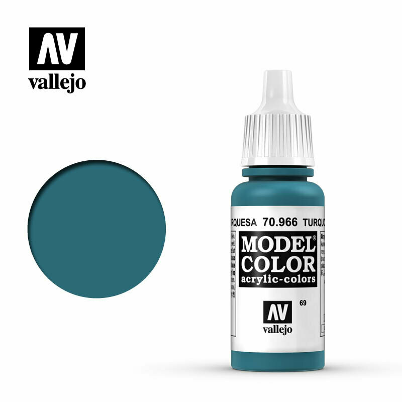 Краска Vallejo серии Model Color - Turquoise 70966 17 ml