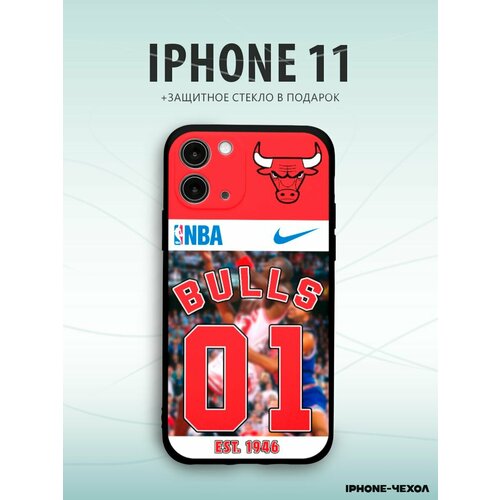 Чехол Iphone 11 баскетбол bulls номер 01