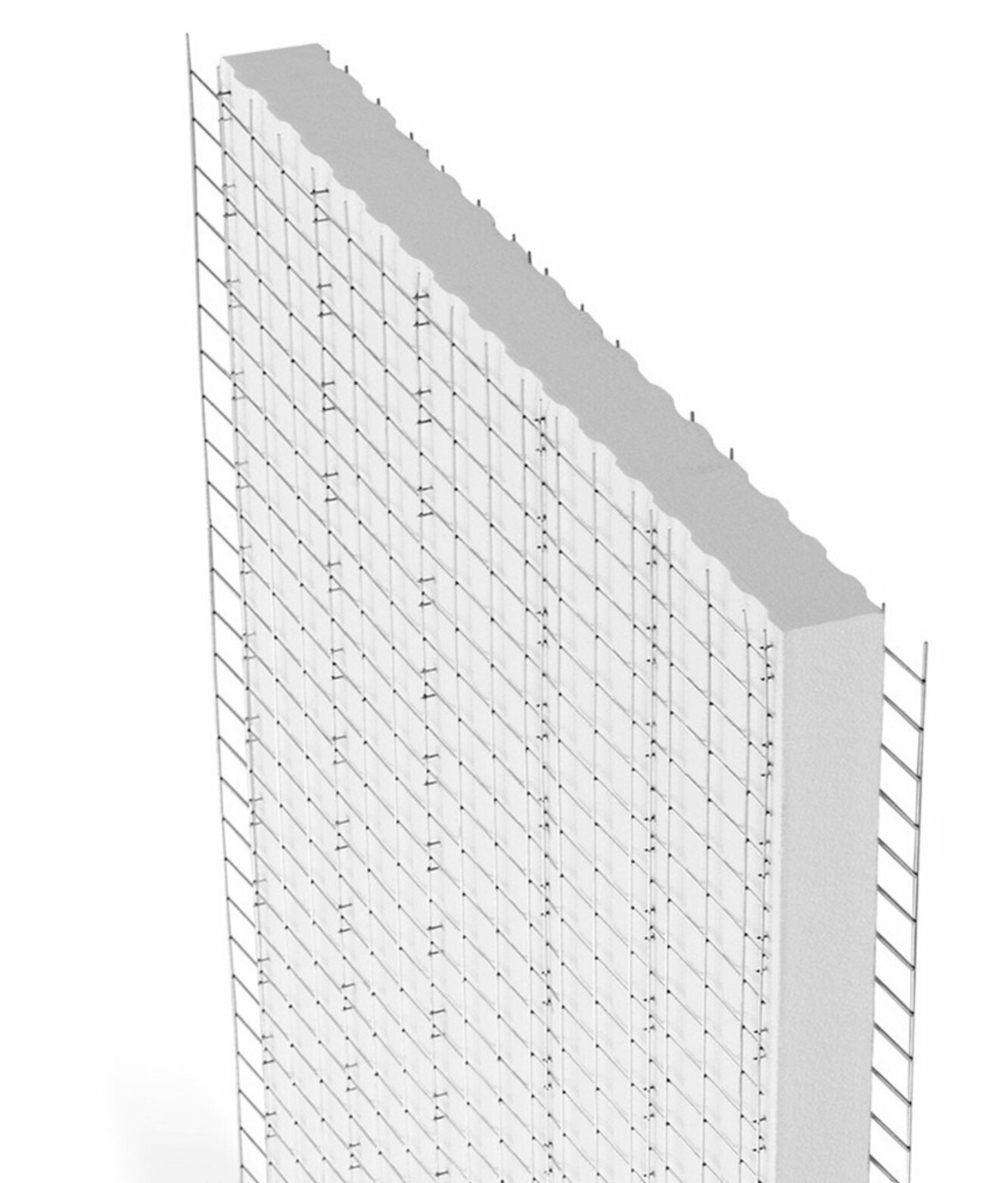 Одинарная панель несъёмной опалубки (SCIP панель) стеновая несущая Беттербуд – 150