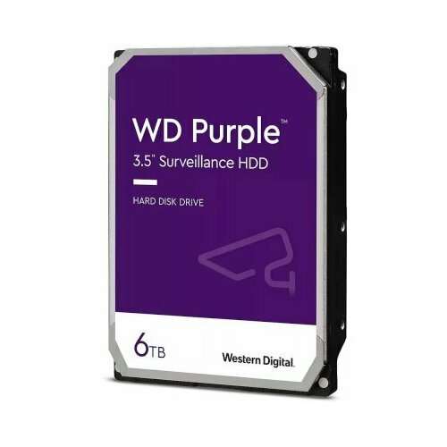 Жесткий диск WD Purple 6Tb WD64PURZ жесткий диск wd red 6tb wd60efax