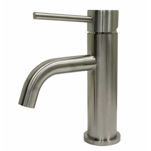 Смеситель NAVAQ однорукий д/умывальника, сатин, нерж. сталь