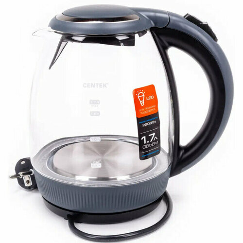 Чайник электрический Centek CT-0008 gray 757200₽