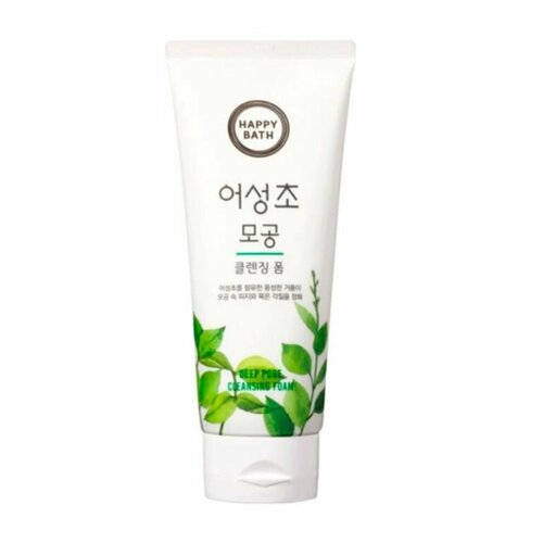 HAPPY BATH Пенка для лица очищающая с экстрактом хауттюйнии 200 мл 1055₽